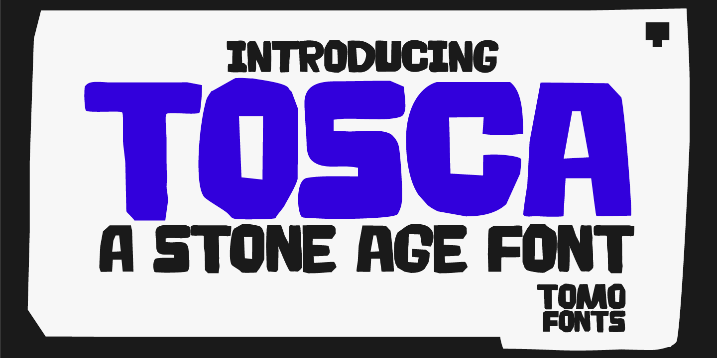 TOMO Tosca Font preview